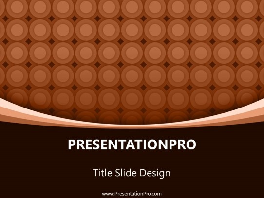 Circles Forever Orange PowerPoint Template title slide design