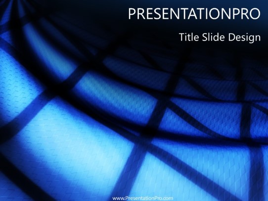 Cloth Depth PowerPoint Template title slide design