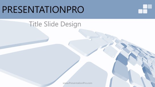 Color Tiles Widescreen PowerPoint Template title slide design