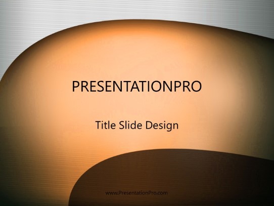 Cutcurves Orange PowerPoint Template title slide design