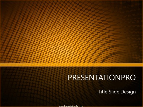 Dot Wave PowerPoint Template title slide design