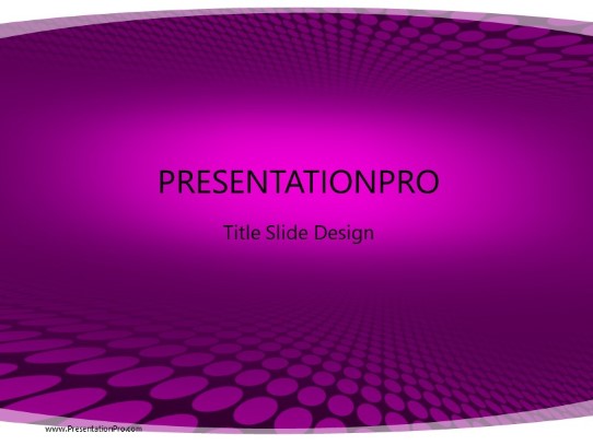 Downunder Purple PowerPoint Template title slide design