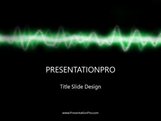 Energy Wave PowerPoint Template title slide design