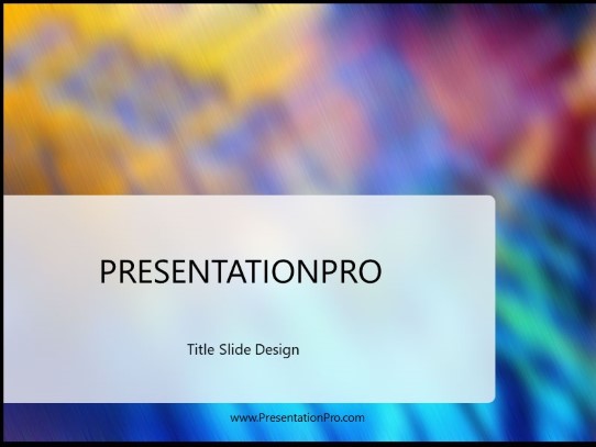Fused PowerPoint Template title slide design