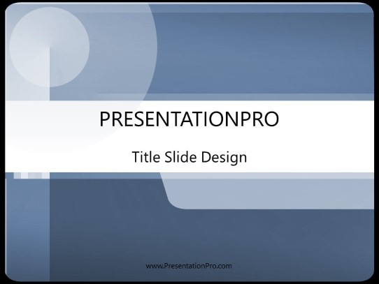 Futurama Blue PowerPoint Template title slide design