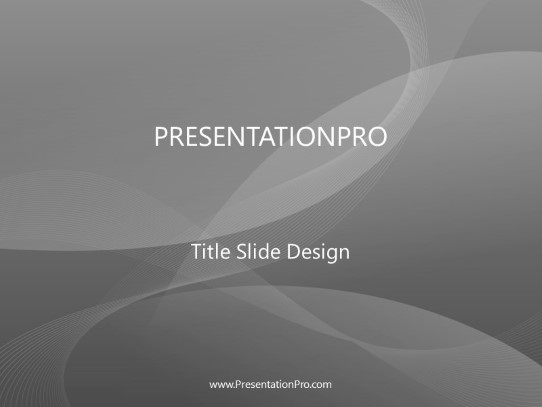 Gemini Gray PowerPoint Template title slide design