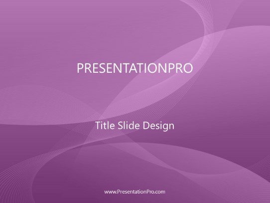 Gemini Purple PowerPoint Template title slide design