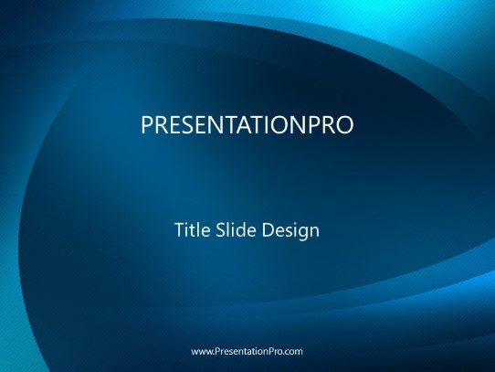 Gentlewave Teal PowerPoint Template title slide design