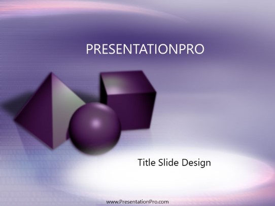Geometry PowerPoint Template title slide design