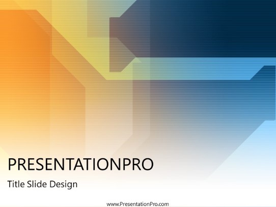 Ghosted Grid PowerPoint Template title slide design