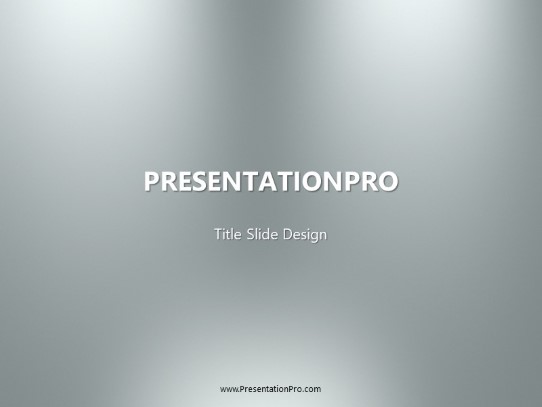 Graydient 01 PowerPoint Template title slide design