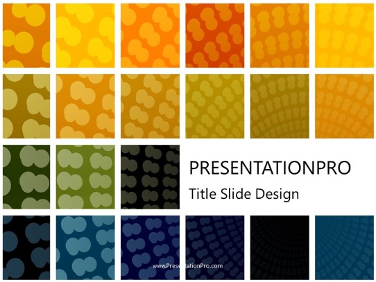 Grid Dots PowerPoint Template title slide design