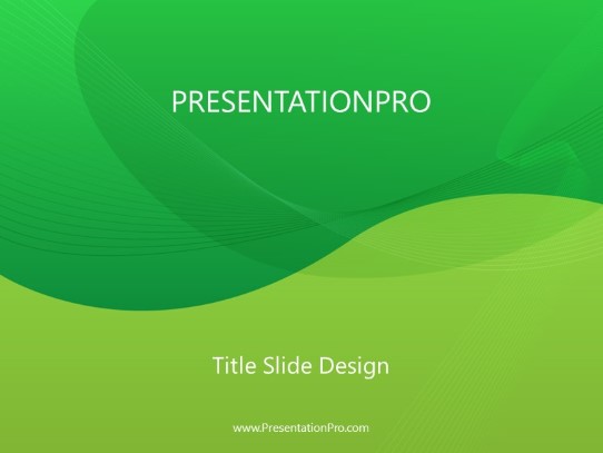 Halfandhalf Lime PowerPoint Template title slide design