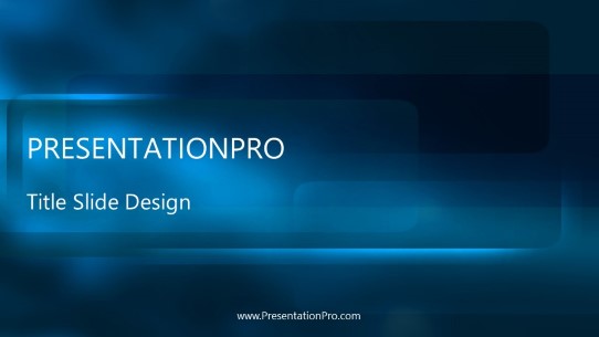 Haze Blue Widescreen PowerPoint Template title slide design
