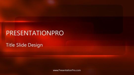 Haze Red Widescreen PowerPoint Template title slide design