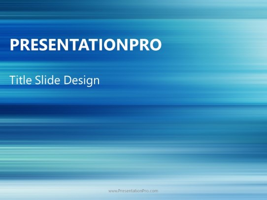Horizontal Abstract PowerPoint Template title slide design
