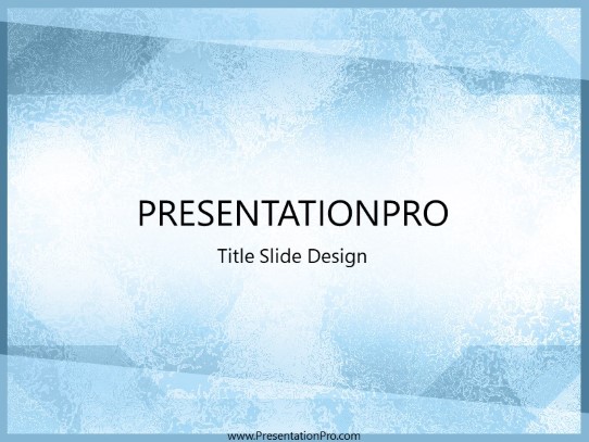 Iceglass PowerPoint Template title slide design
