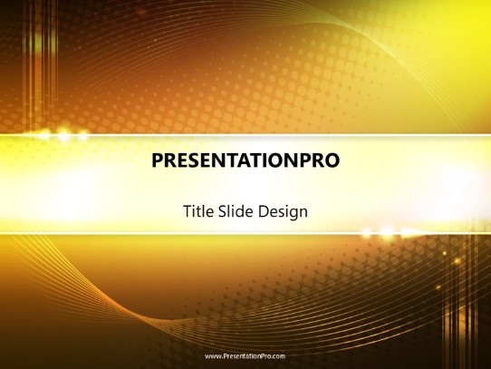 Lightmotion Orange PowerPoint Template title slide design