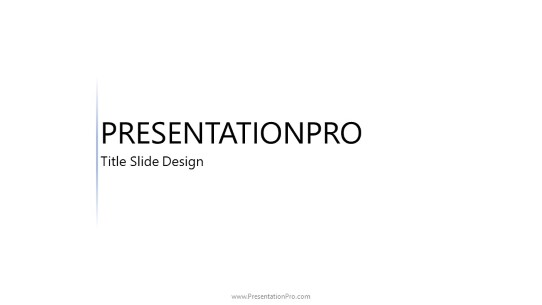 Line Pulse Vert PowerPoint Template title slide design