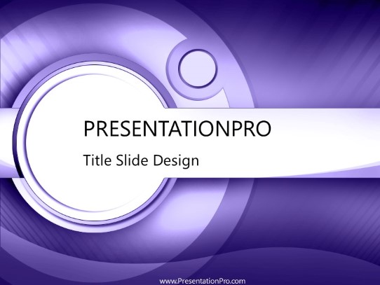 Mechanical Purple PowerPoint Template title slide design