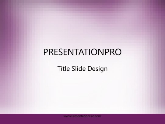 Mosaic Purple PowerPoint Template title slide design