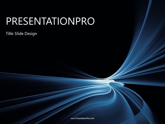 Motion Rays PowerPoint Template title slide design