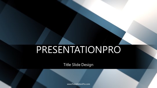 Moving Squares Widescreen PowerPoint Template title slide design