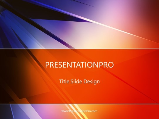 Multi Fusion Orange PowerPoint Template title slide design