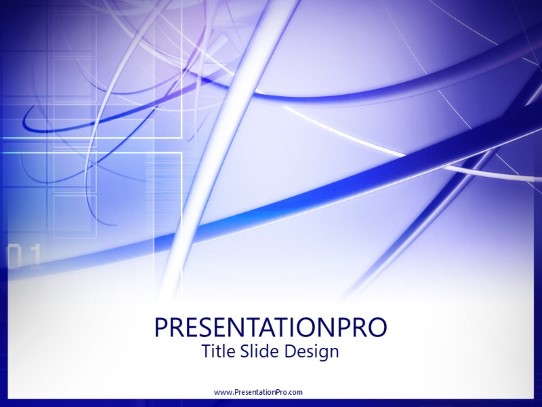 One Binary PowerPoint Template title slide design