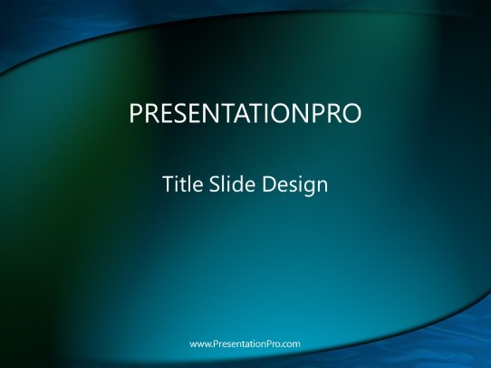 Oval PowerPoint Template title slide design