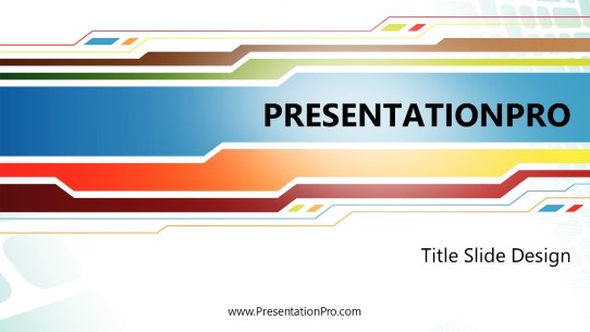 Parallel Direction 01 Widescreen PowerPoint Template title slide design