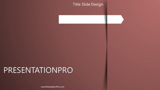 Red Gradient Shadow PowerPoint Template title slide design