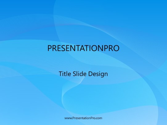 Refresh Blue PowerPoint Template title slide design