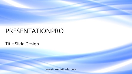 Ripple Glow Blue Widescreen PowerPoint Template title slide design