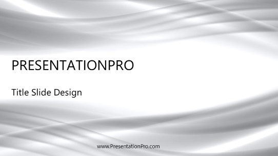 Ripple Glow Gray Widescreen PowerPoint Template title slide design