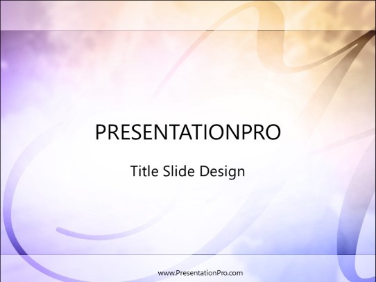 Script PowerPoint Template title slide design