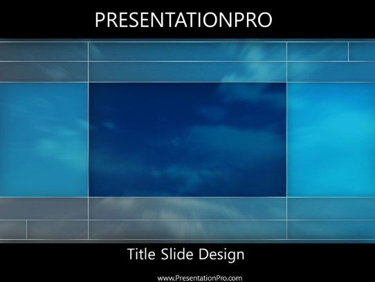 Skyway PowerPoint Template title slide design