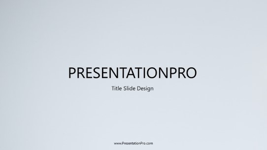 Soft Gradient PowerPoint Template title slide design