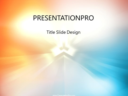 Space Pod PowerPoint Template title slide design
