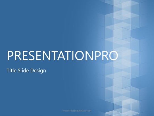 Stacked Blocks 01 PowerPoint Template title slide design