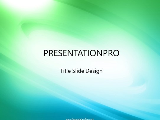 Swirly PowerPoint Template title slide design