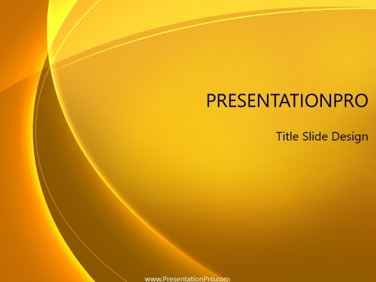 Swoop PowerPoint Template title slide design