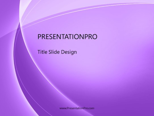 Sabstswoop Purple PowerPoint Template title slide design