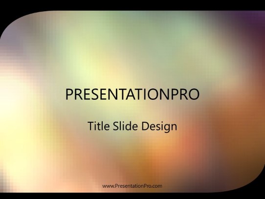 Techrainbow PowerPoint Template title slide design