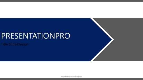 The Flow Blue Widescreen PowerPoint Template title slide design