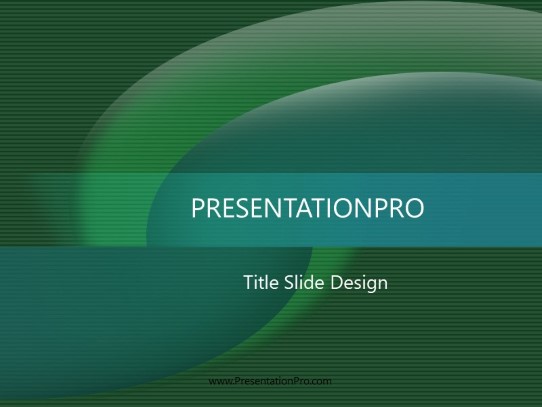 Tornado Green PowerPoint Template title slide design