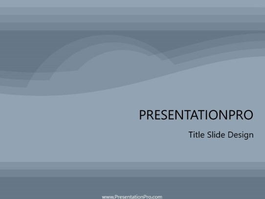 Wavemachine PowerPoint Template title slide design