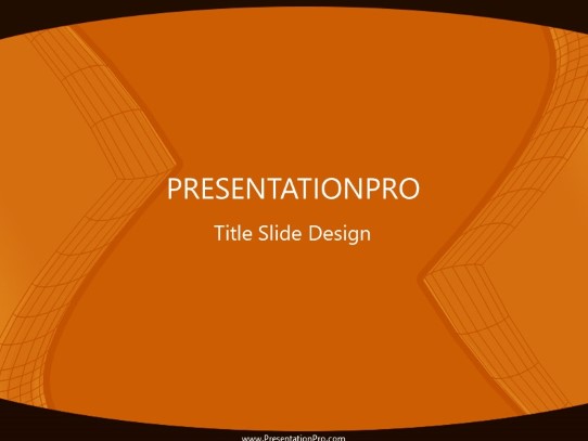 Wiredx Orange PowerPoint Template title slide design