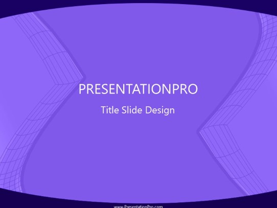 Wiredx Purple PowerPoint Template title slide design
