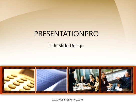 Traditional Account 02 PowerPoint Template title slide design